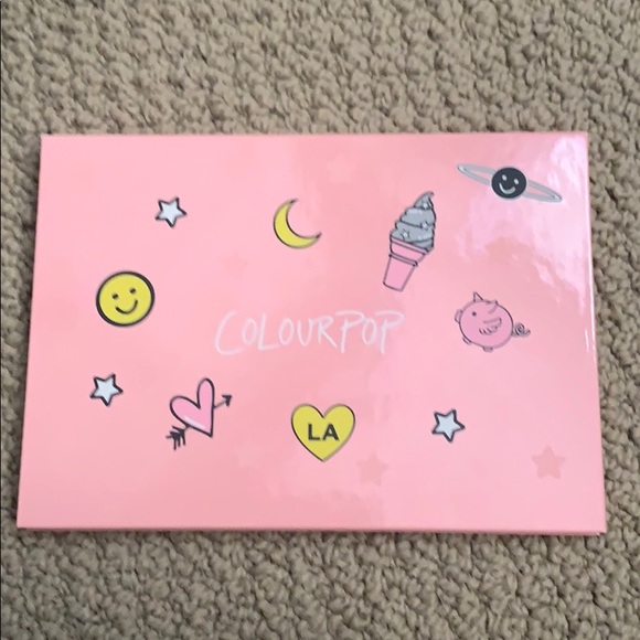 Colourpop palette with blushes and highlighters